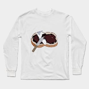 Cat on Bread Long Sleeve T-Shirt